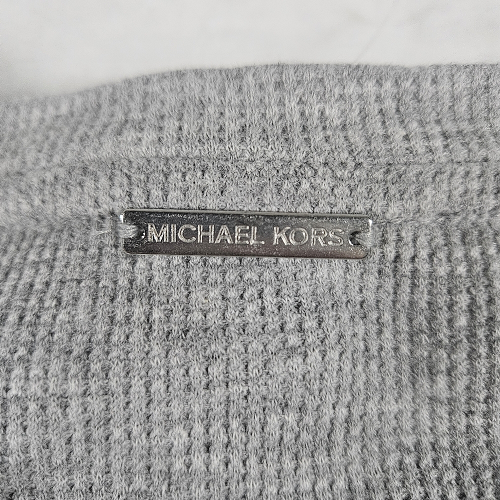 Michael Kors Women's Long Sleeve Gray Tunic Pearl Heathe Size XL New Wit… - Picture 2 of 11